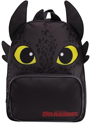 How To Train Your Dragon Mochilas Niños, Mochilas Escolares Toothless, Mochila Escolar Niño, Talla Unica Negro