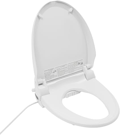 Toalettsits med bidé, intelligent toalettlock med fjärrkontroll, uppvärmt toalettlock med LED-nattlampa, flera lägen, intelligent bidé toalettsits för hushåll, företag och hotell
