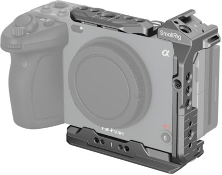 SMALLRG HawkLock Schnellverschluss-Halbkäfig für Sony FX3 / FX30, mit Cold Shoe und NATO-Schiene, Schnellverschlussplatte für Arca, für Sony XLR-Griff, für DJI Gimbal - 4772