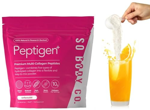 SoBodyCo Unique 6 Types of Collagen Powder 300g, Collagen Supplements for Women, Pure Unflavoured Premium Hydrolysed, Peptides Powder for Hair Skin Nails Muscles