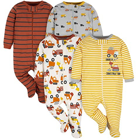 Gerber Baby Boys 4 Pack Sleep 'N Play Footie