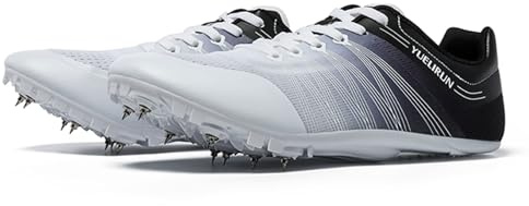 Scarpe Chiodate da Pista Unisex Scarpe Chiodate Atletica Leggera Scarpe Uomo Donna Atletica Chiodi Spikes Chiodate Scarpe Unisex Traspiranti per Competizione,Allenamento,Salto in Alto,Esami