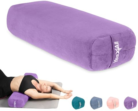 Yes4All Triple-Layer Sponge Bolster Pillow for Restorative Yoga & Meditation - Versatile Support Pillow, Balance & Pose Modification