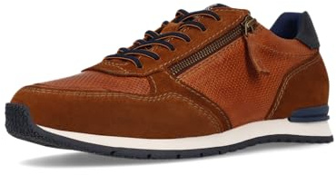 Salamander Zapatos de negocios para hombre, con cordones, plantilla intercambiable, Cognac 6300, 45 EU