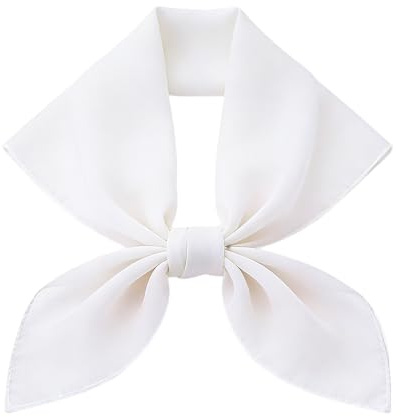 jerbro Chiffon Scarf Women's Scarf Chiffon Neckerchief Plain Bandana Headscarf for Women Girls Halloween Carnival Costume Accessories