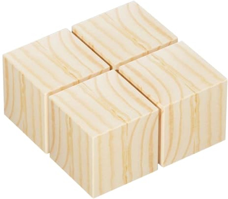 Tyngd träsäng, möbler, rörförlängning, förlängning Trä säng och möbel Risers 4 st Flera storlekar med skyddsdyna(5 x 5 x 1cm)