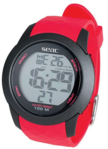 SEAC 8002908435948, Ordenadores De Natación Unisex Adult, Rojo (Red), Estándar