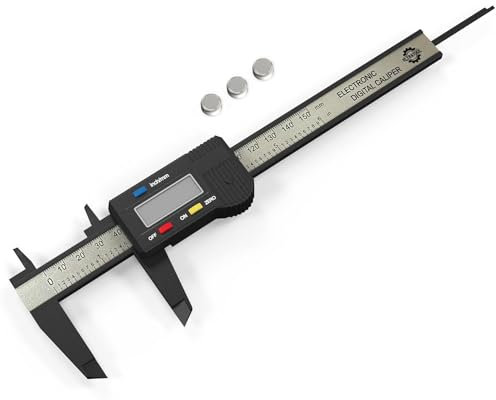 ULTRATOOL Digital Vernier Caliper 0-150mm – Accurate Electronic Measuring Tool with LCD Display – Inch/MM Conversion – Includes 3 Batteries – for DIY, Engineering, Jewellery