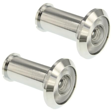 TB-SENROCA 2-PCS 180-degree Door Peephole Viewer for 1-1/2 to 2-1/4 Doors, Bright Chrome,Enhance Security and Convenience with Wide Angle Viewing - Easy Installation and Durable Design