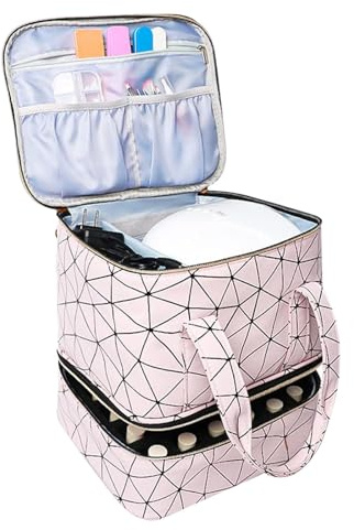 Caja de almacenamiento para uñas, organizador de esmalte de uñas, organizador de manicura, organizador de esmalte de uñas, para 30 botellas de esmalte de uñas, bolsa de almacenamiento para accesorios