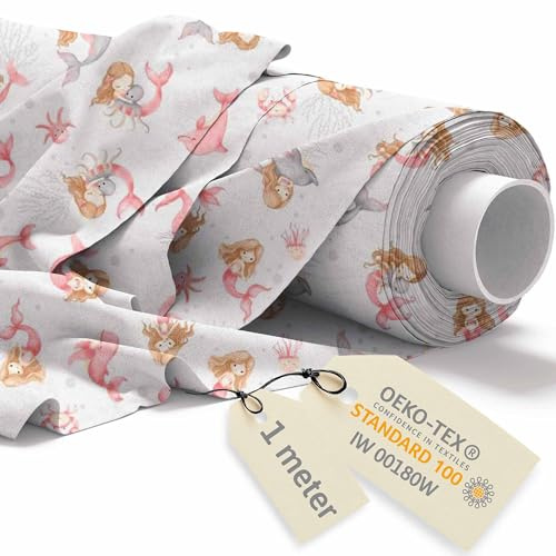 DreamRoots Tela algodon por metros diseños infantiles - Telas por metro niños - Telas costura, manualidades, cortinas, disfraz o tapizar 160cm x 1M