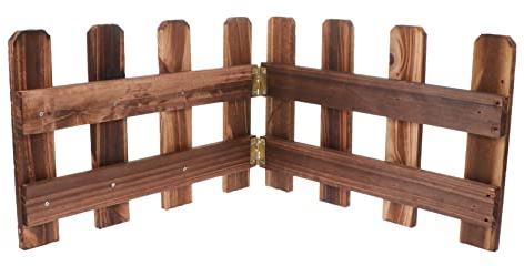 Yardenfun 1Pieza Valla de Madera Decorativa Jardín Patios Adorno Exterior Resistente