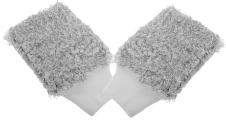 HORIALENCE 2 Piezas Guantes de Lavado de Coches de Microfibra y Gruesos Guantes Absorbentes para Limpieza de Vehículos para Tipo de Automóviles Resistentes y Duraderos