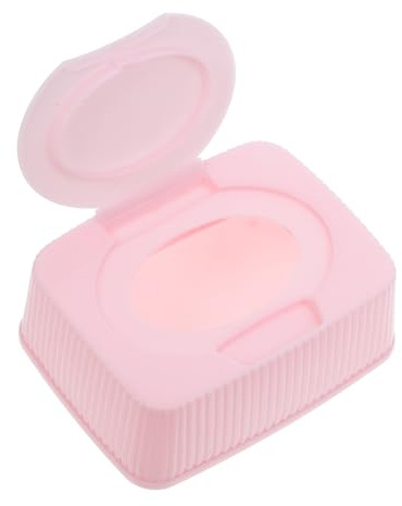 Sosoport Boîte de Rangement Lingettes Humides Distributeur Pratique de Lingettes pour Garçon Fille et Accessoire Poussière et Humidité Design Rose Adorable pour Salle de Bain et Voyage