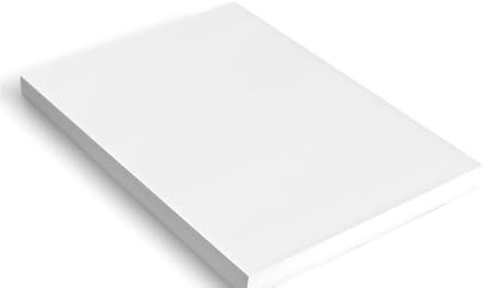 A4 Vit kartong 180 g/m², 80 ark, tjockt papper för utskrift | Vitt kartongpapper (210 x 297 mm)