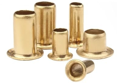 150 pezzi Rivetti cavi in ​​ottone PCB bifacciali M0.9-M6(5mm,M5)