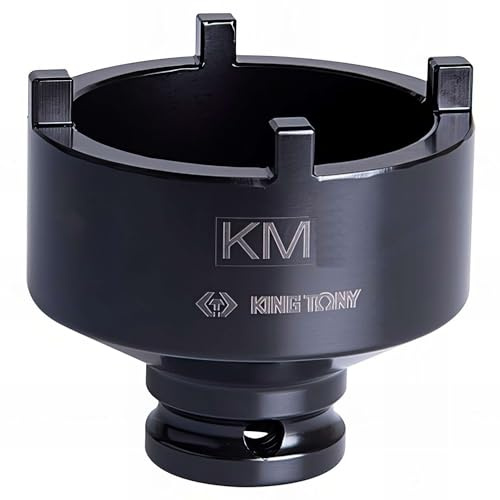 KING TONY bouchon à percussion 1/2 para tuercas con muescas laterales KM8 58mm ext. pour professionnels et mécaniciens, pour une fixation ferme et fiable, 58mm