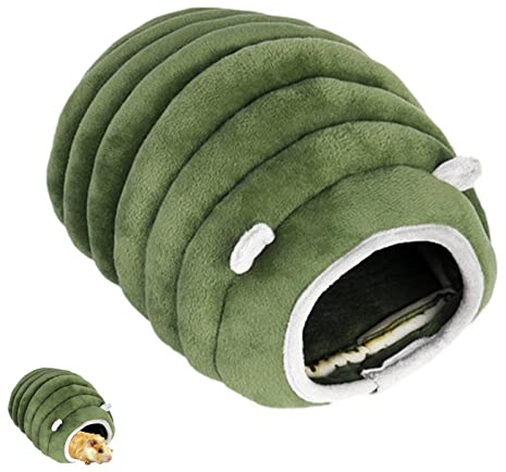 Vintervarm hamstersäng,Smådjur Plyschduk Husdjurshus,Hamstersäng Sovsäck,Varm fleece Råttsäng Marsvinshus,Smådjurssäng Grottbo för hamster Chinchilla liten igelkottsköldpadda