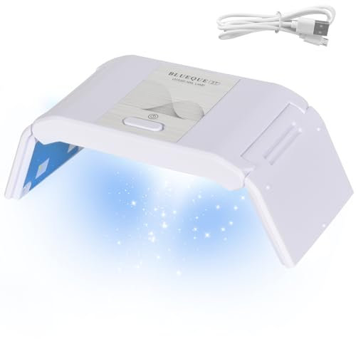 Colexy 36W LED Nageltrockner - Tragbarer LED UV Nagellampe für Gelnägel, Shellac Nägel (Weiß)