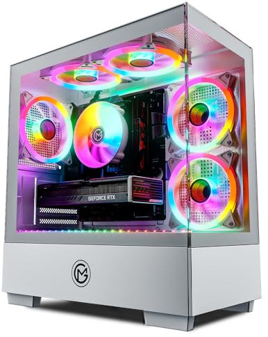 GameMachines Evolv Snow Edition - Gaming PC - Refrigeratore CPU RGB - Intel® Core™ i5 12400F - RTX 4060-1000GB M.2 SSD - 32GB DDR4 - WLAN - Windows 11 Pro