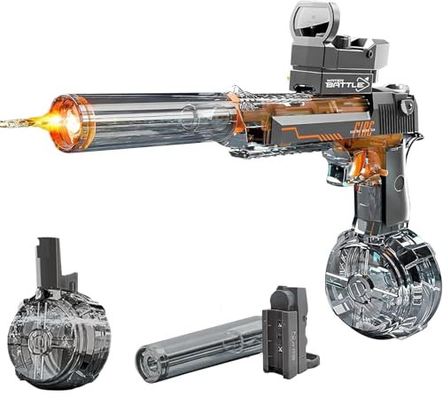 Elektrische Wasserpistole, Wasserpistole Elektrisch Für Erwachsene, Automatische Wasserpistole mit Großer Kapazität, Reichweite 28-32 Fuß, Automatische Wasserpistole Für Pool, Strand, Garten