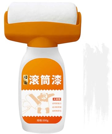 White Roller for Wall Touch Up - Roller Paint for Wall Repair | White Paint Roller | Small Roller for Wall Repair for Scratches Stains