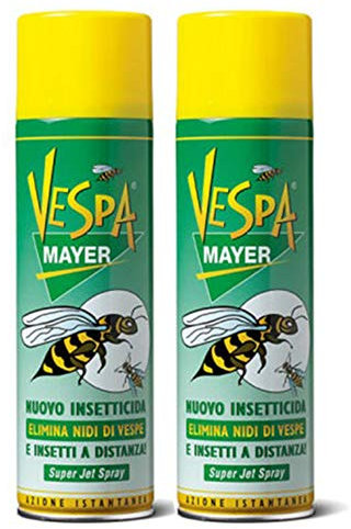 Insetticida Spray Vespe Calabroni,Insetti Volanti e Nidi VESPAMAYER 500 ml| Spray Specifico Ad Azione Immediata Con Valvola SUPER JET| Difinfestazioni Rapide Ed Accurate Per Ambienti Esterni. (2)