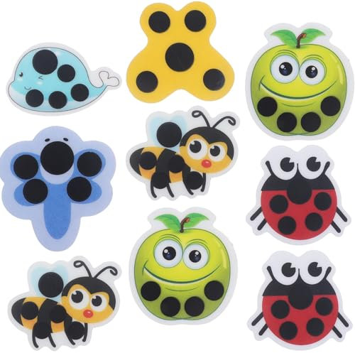 MILISTEN Baby Stirn Thermometer Streifen - Wiederverwendbare Klebstoff Überprüfung für Kinder, Reisen Und Täglichen Gebrauch - 9 Stück Zufälliger Stil