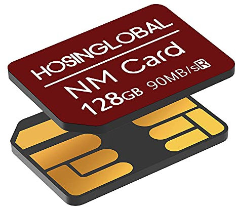 YAOMAISI NM MEMORY Card 128GB And 90MB/S Nano Memory Card Nano Card Only Suitable for Huawei P30/P40/P50/P60 Series/Mate20 Series/Mate30 Series/Mate40/Mate40pro Nano 128GB Card (Red)