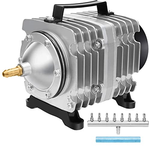 AquaMiracle Aquarium Air Pump Commercial Air Pump with Aluminum Housing, 120W/1750GPH Fish Tank Bubbler Pond Aerator for Aquariums, Ponds, Hydroponics