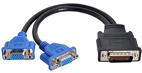 chenyang DMS-59pin 1 à 2 VGA RGB 15pin Câble d'extension de séparateur pour la carte graphique PC