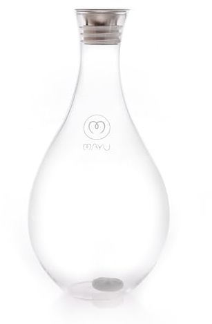 MAYU Water Glass Jug, Only Decanter from MAYU Water Swirl Dispenser.
