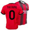 Maglia Replica Ufficiale AC Milan 2024/2025 – Adulto/Bambino – Prodotto Autorizzato – Personalizzabile con Nome e Numero - Modello Home - Taglia 10Y