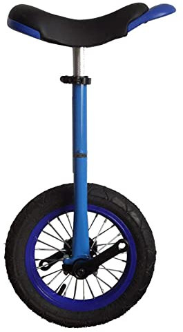 HH-CC Einrad Mini-Einrad Kinder 12 Zoll, Blau Kleines Einrad für Jungen/Mädchen/Anfänger, mit ergonomischem Design,Höhe 70 cm - 110 cm