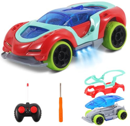 Pup Go Fjärrstyrd bil för barn, leksaker från 2 3 år, RC bil från 3–7 år, pojke, flicka, barnleksak från småbarn (röd)
