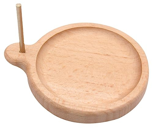 NUOBESTY Plateau De Perles en Bois pour Perlage DIY, Artisanat Bijou, Support Bobine en Hêtre Naturel, Outil Manuel, Adapté Au Tissage De Perles, Usage Créatif Et Loisirs, Fabrication Bijoux