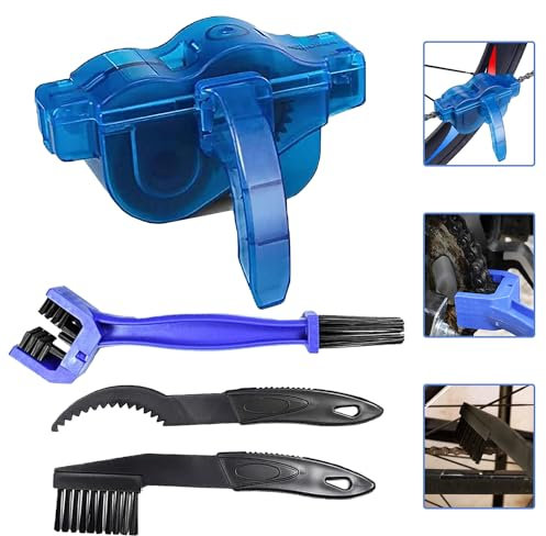 Fahrrad Kette Reinigung Kit, Fahrrad kettenreiniger bürste, Fahrrad Reinigung Waschbürste, Fahrrad Clean Brush Kit, Fahrrad Kette Reiniger Werkzeug, für Fahrräder, Mountainbikes, Motorräder etc