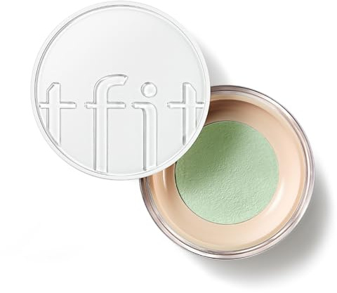 TFIT Genomskinligt set Finishing Powder – Fotoalbum Control löst ansiktspuder, matt och silkeslen finish, lätt, långvarig, koreansk smink, 0,24 oz. (03 grön, 0,25 uns (1-pack)