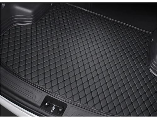 Kofferraummatte Für Mercedes Für Benz Für GLC 2020 2019 2018 2017 2016 Kofferraummatten Fahrzeuge Cargo-Liner Teppiche Autoinnenraum Wasserdicht Kofferraumbelag(Black with Black)