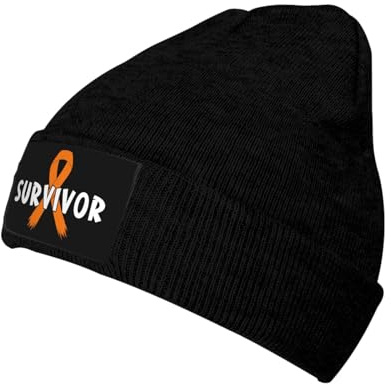 QFZ Kidney Cancer Survivor Cozy Winter Thick Knitted Hat Stay Warm Style Cold Days Men Women Black