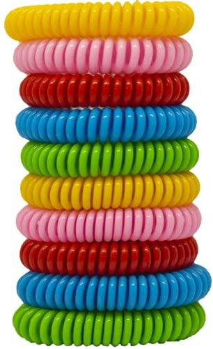 EcoPower Sports Mosquito Repellent Bracelets (10 Pack) Anti Insect Midge and Bug Repellent Bands to Repel All Types of Mosquito Protects Your Kids, Waterproof & Safe for Children & Adults.