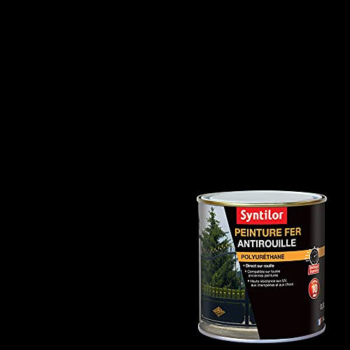 Syntilor - Peinture Fer Ultra Protect Noir Brillant RAL 9005 0,5L