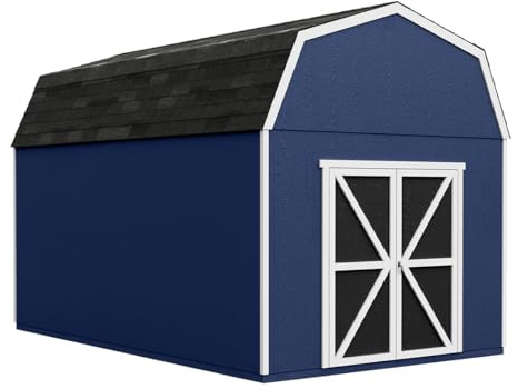 Handy Home Products Braymore 10x16 Do-It-Yourself Wooden Storage Shed- Does not Include Floor kit, Paint, or Roofing Shingles