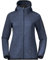 Bergans Kamphaug Knitted W Hoodie - Orion Blue - L
