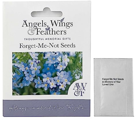 Memorial Forget-Me-Not Seeds - Suitable for Indoor/Outdoor | Remembrance Gift | 1,000 Blue Flower Seeds for Planting in Memory