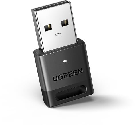 UGREEN Bluetooth Adapter 5.3 für PC, USB Dongle für Desktop, Computer, Laptop, Stick Unterstützt Windows11/10/8.1, Plug und Play
