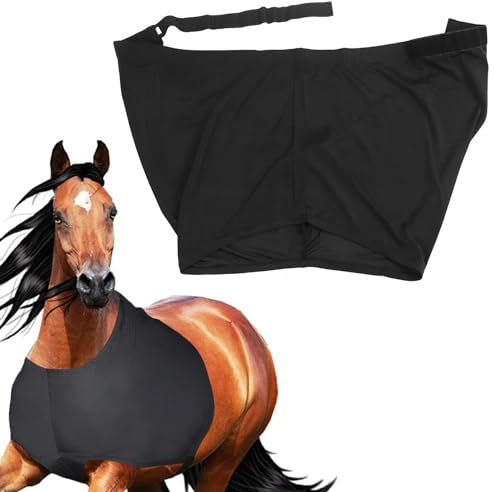 Elastische Horse Sleazy Schulterweste | Abriebfestes, hochelastisches Material für Komfort und Schutz | Brustschoner-Schutzlatz für, langlebige und Flexible Pferdebekleidung