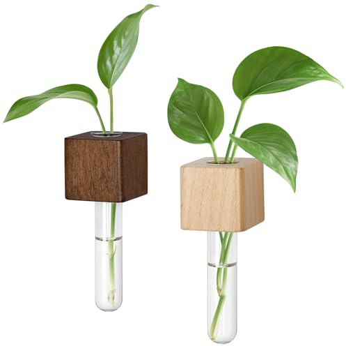 Magnetic Test Tube Flower Vases for Refrigerator, Set of 2