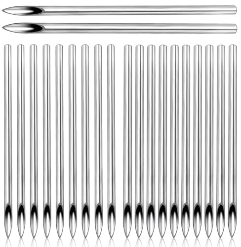 OIXEYA 20 pcs aiguille piercing cathéter hybride, aiguille piercing 14g 16g aiguille piercing oreille jetable acier inoxydable nasale la lèvre et du sourcil nombril