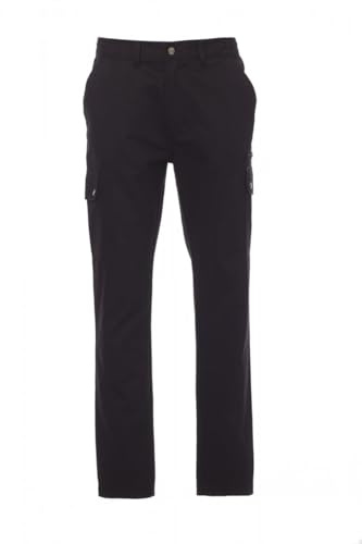 Payper Pantaloni da Uomo Forest in 100% Cotone per Lavoro e Divisa Aziendale 6 Tasche e Portametro (IT, Testo, S, Regular, Regular, Nero)